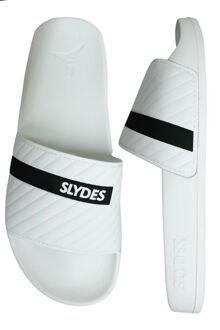 Slydes Varsity Slide Heren Slip On Flip Flop Sliders Sandalen SS20 M Wit Zwart