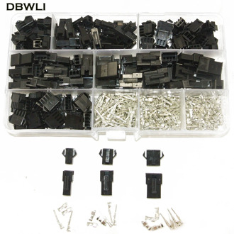 SM2.54 Kits 480pcs 20 sets Kit in box 2p 3p 4p 2.54mm Pitch Female and Male Header Connectors Adaptor