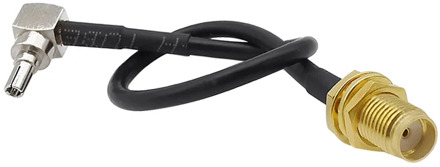 SMA Female Socket to CRC9 Male Plug Right Angle RG174 RF Coaxial Pigtail External Antenna Cable Adapter for HUAWEI 3G Modem