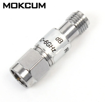 SMA Fixed Attenuator 1dB-40dB DC-6 GHz 2W Coaxial Fixed Frequency 6GHz SMA Fixed Connectors 50ohm
