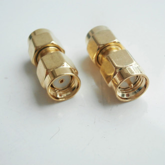 SMA Male To RP SMA Male Plug Cable Antenna Connector Socket SMA To RP SMA Gold Plated Brass Straight Coaxial RF Adapters