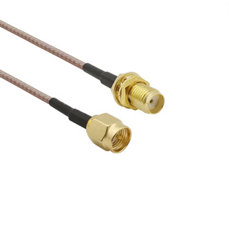SMA Male to SMA Female RG316 Cable SMA Male To SMA Male Female Nut Bulkhead Extension Coax Jumper Pigtail SMA Connector
