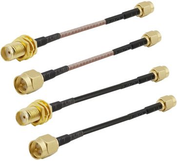 SMA Male To SMA Male Cable SMA Male to SMA Female Nut Bulkhead SMA Pigtail Adapter Extension Coax RG316 RG174 Cable Jumper