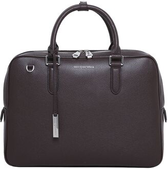 Smaak Amsterdam Adam Workbag dark chocolat schoudertas heren Bruin - H 31 x B 40 x D 8 cm