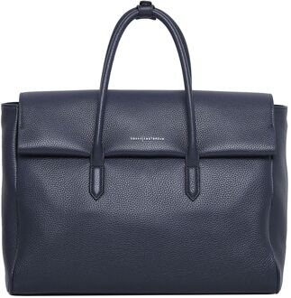 Smaak Amsterdam Barbra XL Workbag navy handtas dames Blauw - H 27 x B 40 x D 16 cm