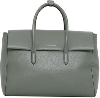 Smaak Amsterdam Barbra XL Workbag pine handtas dames Groen - H 27 x B 40 x D 16 cm