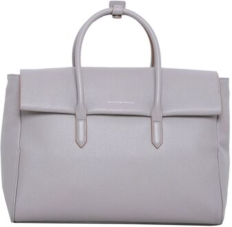 Smaak Amsterdam Barbra XL Workbag taupe handtas dames - H 27 x B 40 x D 16 cm