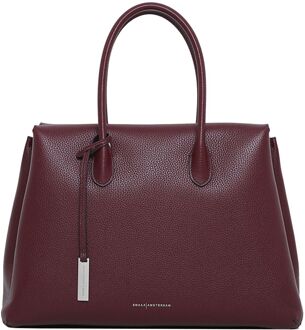Smaak Amsterdam Bette Crossbody bordeaux handtas dames Rood - H 25 x B 38 x D 14 cm