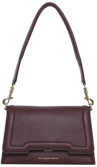 Smaak Amsterdam Bitti Shoulderbag bordeaux damestas Rood - H 14 x B 21 x D 7 cm