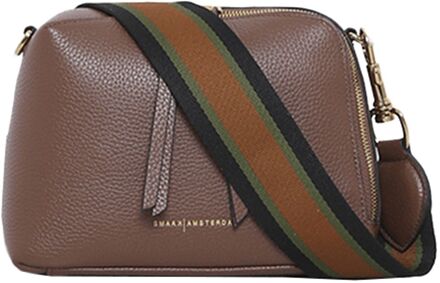 Smaak Amsterdam Blake Crossbody camel damestas Cognac - H 16 x B 22 x D 8 cm