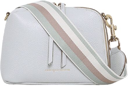 Smaak Amsterdam Blake Crossbody cloud schoudertas heren Grijs - H 16 x B 22 x D 8 cm