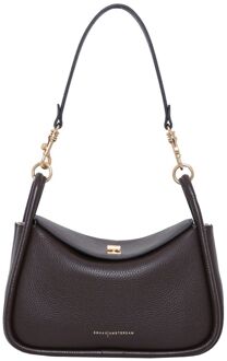 Smaak Amsterdam Cliff Crossbody dark chocolat damestas Bruin - H 16 x B 27 x D 10 cm