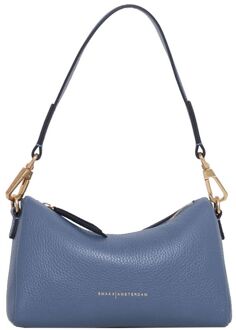 Smaak Amsterdam Jack Crossbody denim schoudertas heren Blauw - H 13 x B 22 x D 8 cm