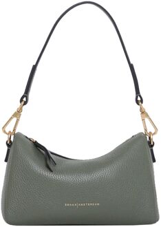 Smaak Amsterdam Jack Crossbody pine damestas Groen - H 13 x B 22 x D 8 cm