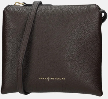 Smaak Amsterdam Jovi crossbody tas dark chocolat Bruin