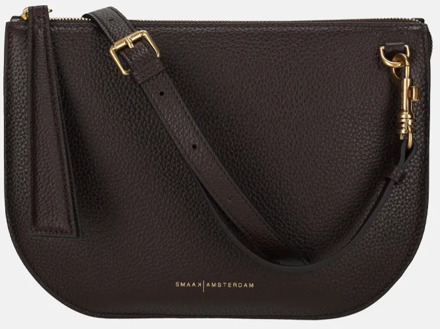 Smaak Amsterdam Silke crossbody tas dark chocolat Donkerbruin