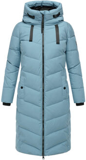 Smacking Bear Gewatteerde winterjas voor dames - warm en elegant Blauw - XL