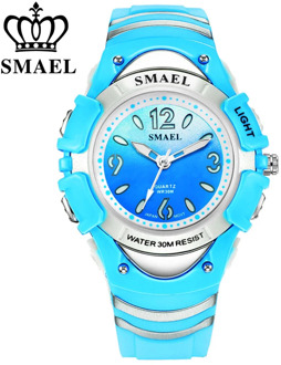 SMAEL Fashion Brand Children Watches LED Digital Quartz Watch Boy And Girl Student Colck Multifunctional Waterproof Wristwatches