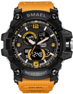 Smael Mannen Horloges Mode Sport Horloge Led Digitale 50M Waterdicht Casual Horloge S Shock Mannelijke Klok Relogios Masculino Horloge man B1617-6
