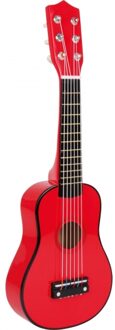 Small Foot Houten gitaar 53 cm rood voor kinderen