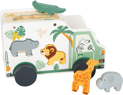 Small Foot Speelgoedauto Safari Junior 23 X 13 Cm Hout 6-delig Multikleur