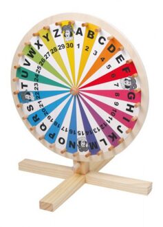 Small Foot Spelletjes draairad van hout 34 cm Multi