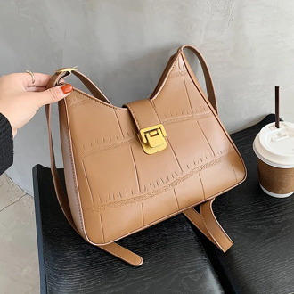 Small Half Moon Handbags for women 2021 designer luxury PU Leather Crossbody Bags 2021 Simple Lux Trend Chain Shoulder Handbags