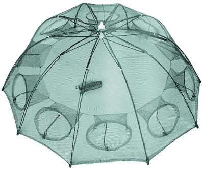 Small Mesh Fishing Net 6/10/16 Holes Automatic Folded Fishing Nylon Net With Zipper Automatic Foldable Thickened Fishing Net