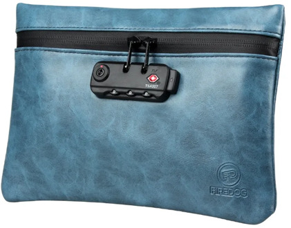 Small Safes Bag smell proof bags Waterproof Password Lock Storage Bag Zipper Multifunction Travel Office Files Safety Bag