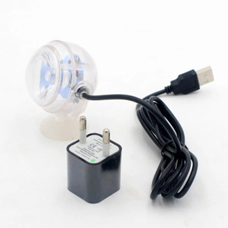 Small Size Aquarium Waterproof LED Spotlight Submersible Light Convex Lens Suction Cup Fish Tank Decorative Lamp Indoor Lighting