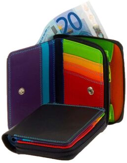 Small Wallet met Zip Around Purse - Black Pace