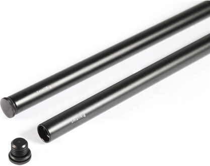 SmallRig 1055 2pcs 15mm Black Aluminum Alloy Rod (M12-45cm) 18"
