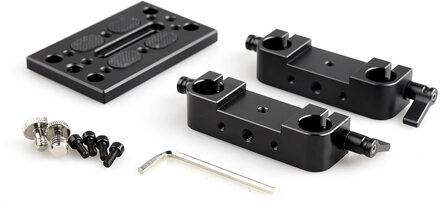 SmallRig 1775 Mounting Plate with 15mm Rod Clamps