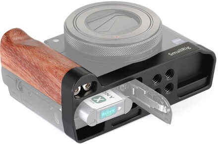 SmallRig 2248 L-shape wooden grip for Sony RX100 III IV V VI