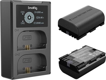 SmallRig 3821 LP-E6NH Camera Batterij en Oplaad Kit