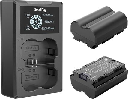 SmallRig 3822 NP-W235 Camera batterij en Oplaad kit