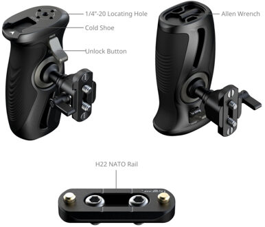 SmallRig 5160 Rotating Side Handle With Nato Clamp