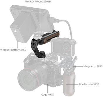 SmallRig 5252 Top Handle With Two-In-ONE Locating Screw