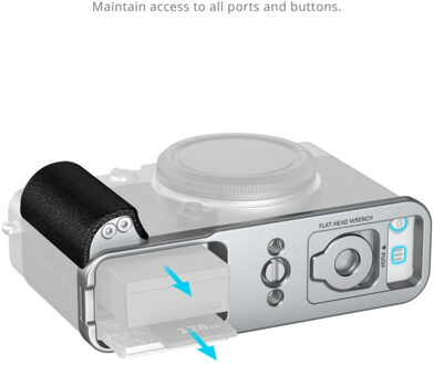 SmallRig 5447 L-Shaped Mount Plate With Silicone Handle For FUJIFILM X-E5