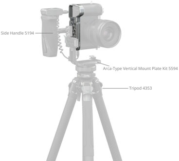 SmallRig 5482 Baseplate With Airtag Slot For Sony Alpha 7C II / Alpha 7CR Zilver