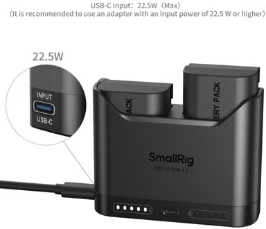 SmallRig 5484 Turbo Charging Kit For LP-E6NH Camera Batteries