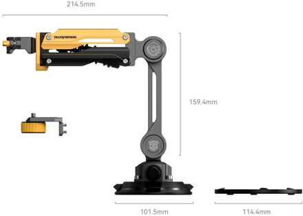 SmallRig 5528 Mini Shock Absorber Arm (Bumblebee Edition)