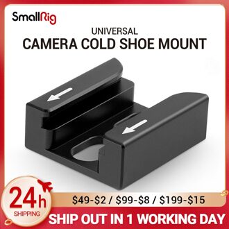 Smallrig Camera Foto Accessoires Koude Schoen Adapter Met Twee 1/4 "Schroefdraad Gaten Voor Flash Licht Monitor Microfoon Bevestigen-1960