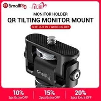 Smallrig Quick Release Camera Klem Kantelen Monitor Mount W/Koud Schoen Dual Evf Ondersteuning Mount Houder Voor Vlogging Video rig 2431