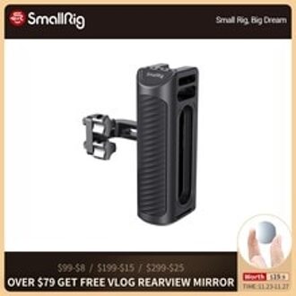 Smallrig Universele Aluminium Side Handvat Voor Camera Kooi Met Twee 1/4 "Draad Gaten Met 18 Mm Afstand Op De side 2425