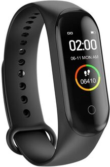 Smart Activiteit Trackers M4 Smart Horloge Band Hartslag Bloeddrukmeter Tracker Fitness Polsband Wearable Apparaten zwart