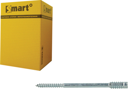 SMART | Afstandschroef T-drive T25 Ø 4,5x100 Zn | 100 st SM0SSC0010451003