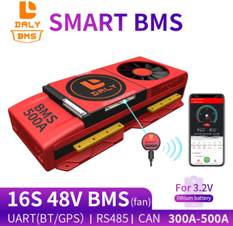 smart ant bms circuit board 16S 48V 300A 400A 500A bms with Bluetooth UART RS485 CAN for lithium ion battery pack With Fan
