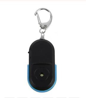 Smart Anti-Verloren Alarm Portemonnee Telefoon Key Finder Locator Sleutelhanger Whistle Sound Met Led Licht Mini Anti Verloren key Finder Sensor blauw