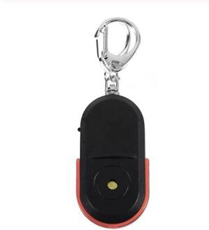 Smart Anti-Verloren Alarm Portemonnee Telefoon Key Finder Locator Sleutelhanger Whistle Sound Met Led Licht Mini Anti Verloren key Finder Sensor rood